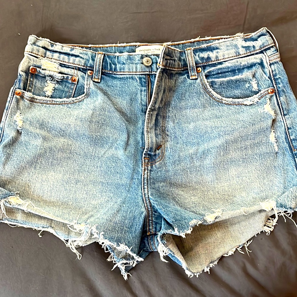 A&F Jean Mom Shorts